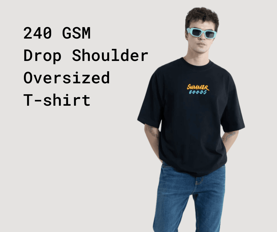 Men's 240 GSM Dropshoulder Oversized T-shirt