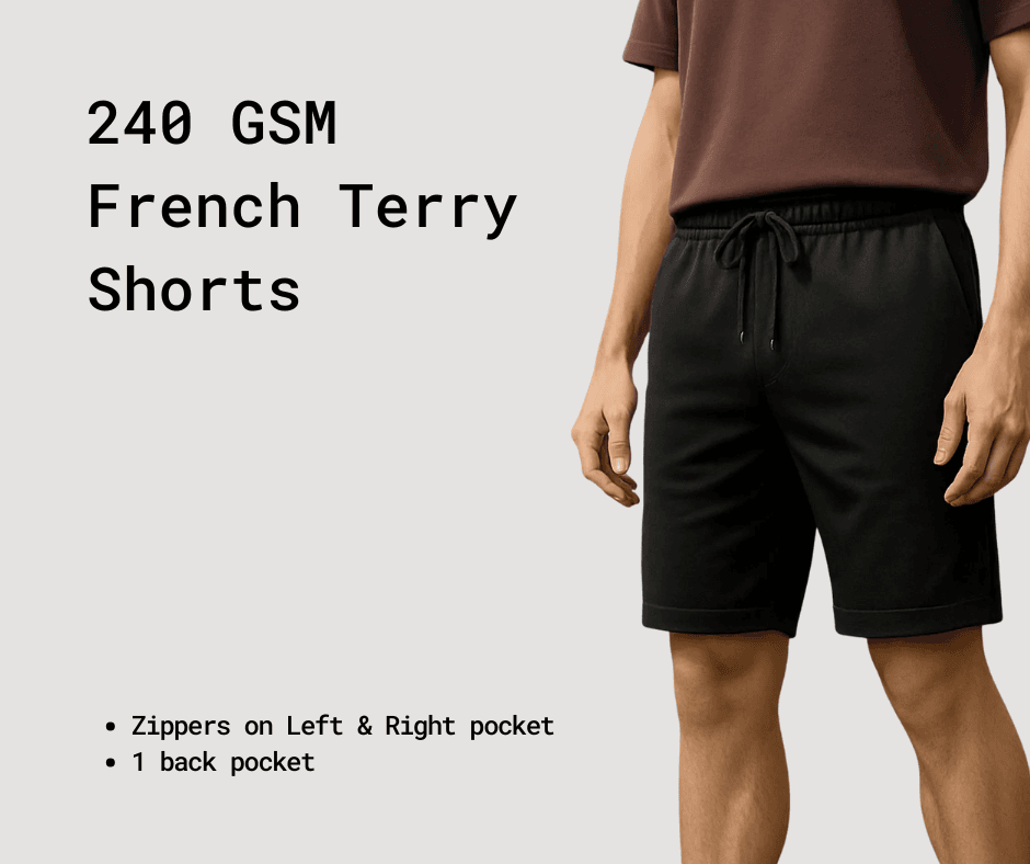 Men's 240 GSM French Terry Shorts