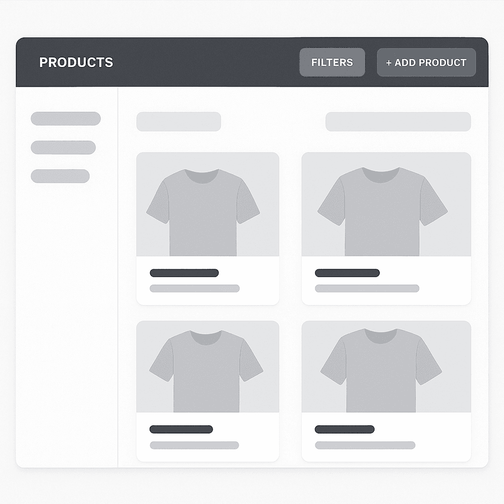 1. Choose your products